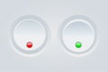 Push buttons. Round 3d icons