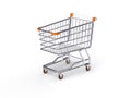 Push cart for shopping 3D render