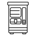 Push drink machine icon outline vector. Workplace vessel Royalty Free Stock Photo