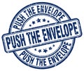 push the envelope blue stamp
