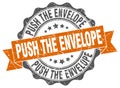 push the envelope seal. stamp Royalty Free Stock Photo