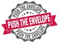 push the envelope seal. stamp