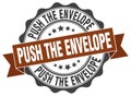 push the envelope seal. stamp Royalty Free Stock Photo