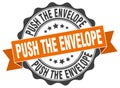 push the envelope seal. stamp