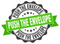 push the envelope seal. stamp Royalty Free Stock Photo