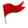 Push pin flag