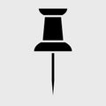 Push pin icon Royalty Free Stock Photo