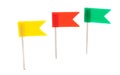 Push pins flags Royalty Free Stock Photo