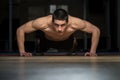 Push-Ups Lower Position Royalty Free Stock Photo