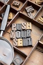 Push yourself Royalty Free Stock Photo