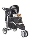 Pushchair for dog Royalty Free Stock Photo