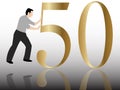 Pushing the 50 congratulation