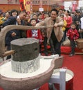 Pushing the mill race in chengdu,china