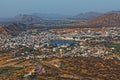 Pushkar aerial view from Savitri Mata Ropeway India