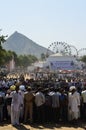 Indian rural audience enjoying the fair at Pushkar fair