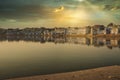 Pushkar Holy Lake at sunset.