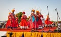 Folk dance during a traditional festival Royalty Free Stock Photo