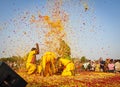 Folk dance during a traditional festival Royalty Free Stock Photo