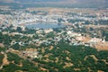 Pushkar view, famous Hindu pilgrimage town, city name means blue