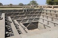 Pushkarani or Stepped Tank at the Royal Enclosure, Hampi, near Hospete, Karnataka, India Royalty Free Stock Photo