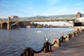 The Pushkin quay in Gorki park