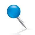 Pushpin icon isolated on white background. Royalty Free Stock Photo