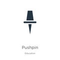 Pushpin icon vector. Trendy flat pushpin icon from education collection isolated on white background. Vector illustration can be Royalty Free Stock Photo