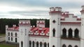 Puslovsky Palace. Autumn Kossovsky Castle in Belarus