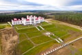 Puslovsky Palace. Autumn Kossovsky Castle in Belarus