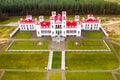 Puslovsky Palace. Autumn Kossovsky Castle in Belarus