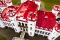 Puslovsky Palace. Autumn Kossovsky Castle in Belarus