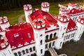 Puslovsky Palace. Autumn Kossovsky Castle in Belarus Royalty Free Stock Photo