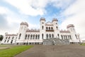 Puslovsky Palace. Autumn Kossovsky Castle in Belarus