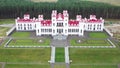 Puslovsky Palace. Autumn Kossovsky Castle in Belarus