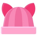 Pussyhat icon, Feminism related vector