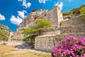 Pustinja Blaca hermitage hidden in stone desert canyon of Brac island Royalty Free Stock Photo