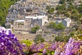 Pustinja Blaca hermitage hidden in stone desert canyon of Brac island Royalty Free Stock Photo