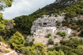 Pustinja Blaca hermitage in stone desert. Brac island, Dalmatia, Croatia Royalty Free Stock Photo