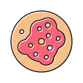 pustular skin disease color icon vector illustration