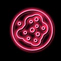 pustular skin disease neon glow icon illustration
