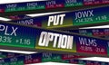 Put Option Stock Market Trade Buy Fixed Price Shares Investment 3d Illustration