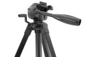 Put together black tripod isolated over white Royalty Free Stock Photo