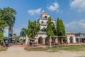 PUTHIA, BANGLADESH - NOVEMBER 10, 2016: View of Dol Mandir temple in Puthia village, Banglade