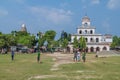 PUTHIA, BANGLADESH - NOVEMBER 10, 2016: View of Dol Mandir temple in Puthia village, Banglade