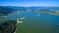 Putian Dongzhen Reservoir landscape Royalty Free Stock Photo