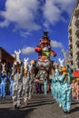 Putignano,Apulia,Italy - February 15, 2015: carnival floats. Carnival ride: allegorical float of Ilva at Putignano Carnival .