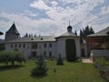 Putna monastery yard Royalty Free Stock Photo