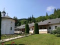 Putna monastery yard Royalty Free Stock Photo
