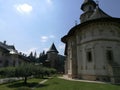Putna monastery yard Royalty Free Stock Photo