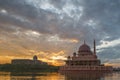 Putra Mosque, Malaysia At Dawn VI Royalty Free Stock Photo
